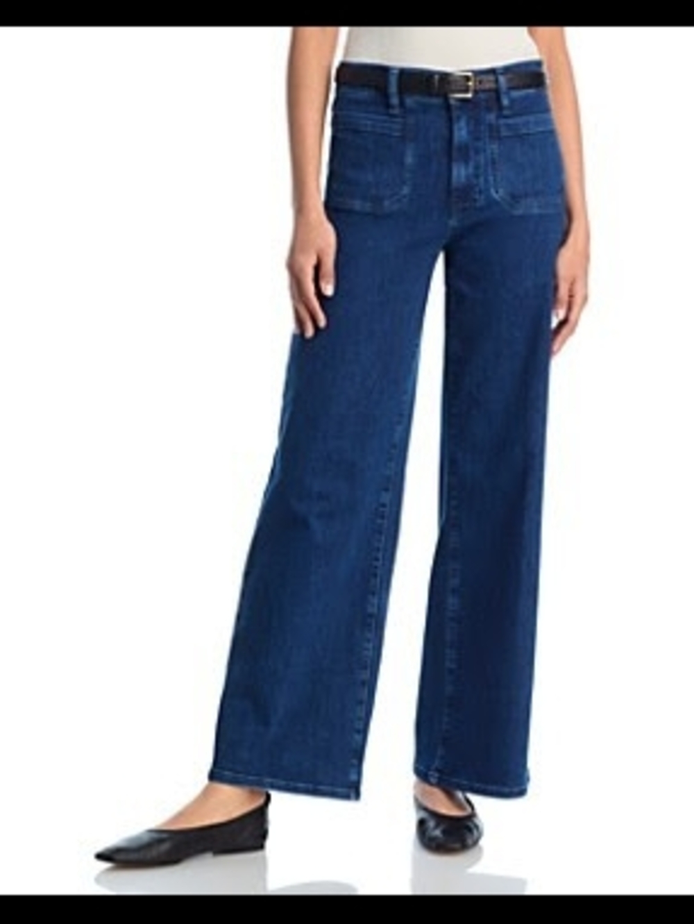 Frame Denim Le Slim Palazzo Modernist Pocket Jeans In Loner